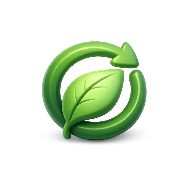 Ilustrasi daun — simbol keberlanjutan